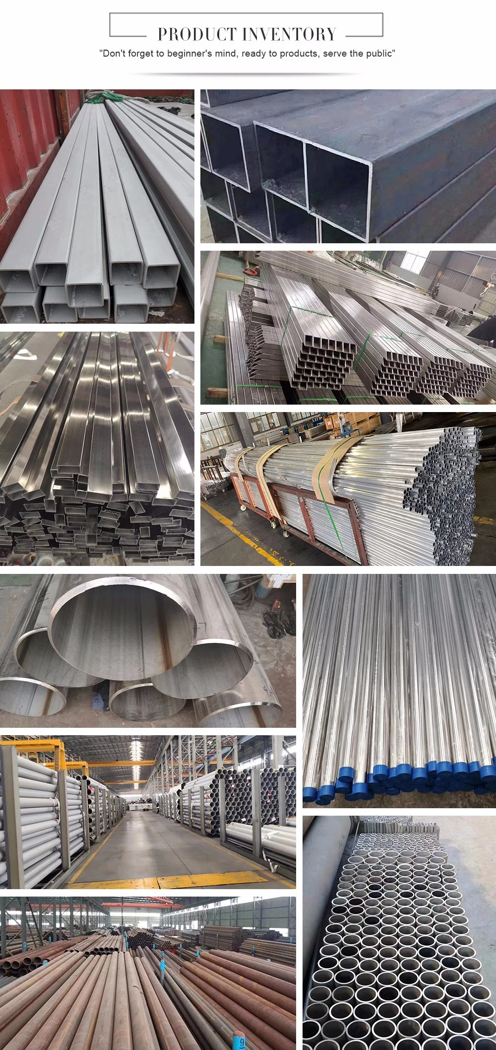 316 304 201 Stainless Steel Round Pipe Seamless Stainless Steel Weld Pipes